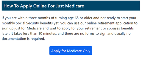 Apply for Medicre
